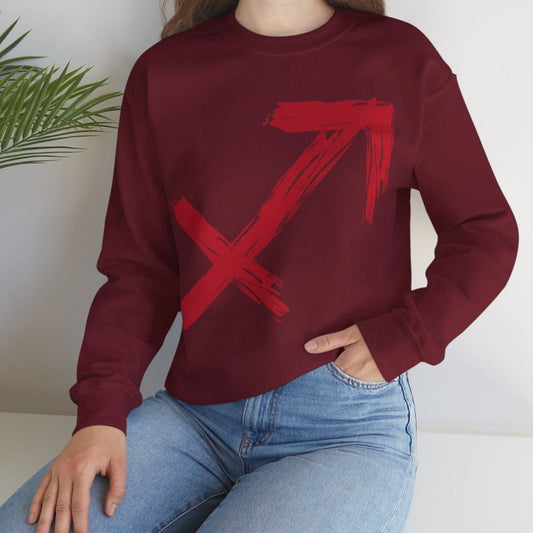 Sagittarius BrushStroke Sweatshirt - Elemental Edition - Fire