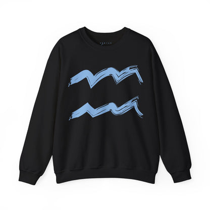 Aquarius BrushStroke Sweatshirt - Elemental Edition - Air