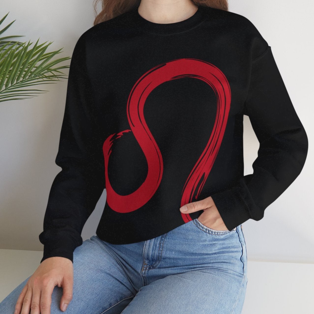 Leo BrushStroke Sweatshirt - Elemental Edition - Fire