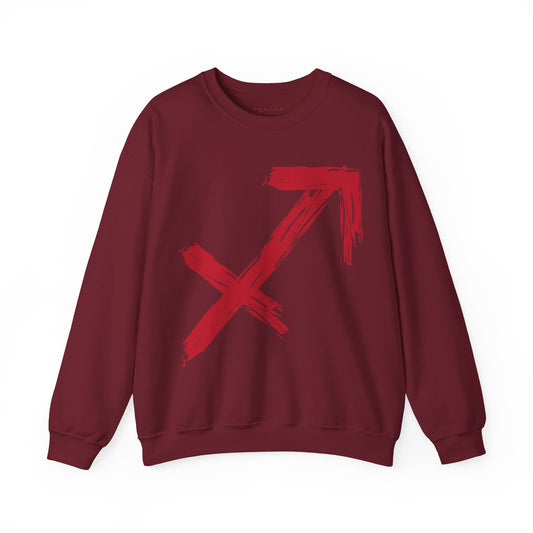 BrushStroke Sagittarius Sweatshirt - Elemental Edition - Fire