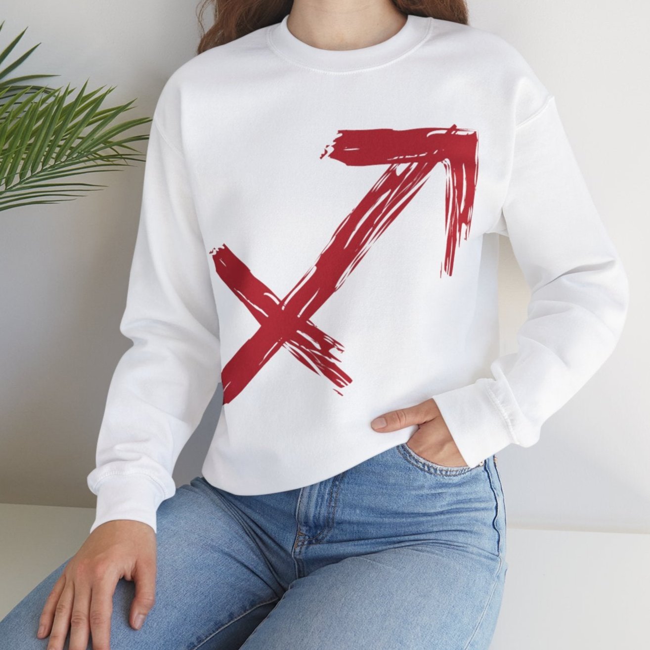 Sagittarius BrushStroke Sweatshirt - Elemental Edition - Fire