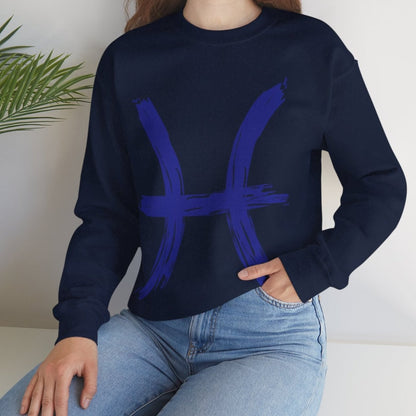 Pisces BrushStroke Sweatshirt - Elemental Edition - Water