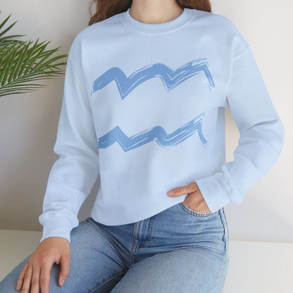 Aquarius BrushStroke Sweatshirt - Elemental Edition - Air