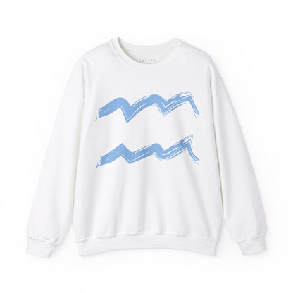 Aquarius BrushStroke Sweatshirt - Elemental Edition - Air