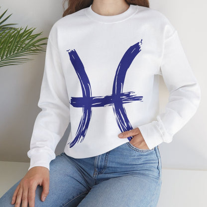 Pisces BrushStroke Sweatshirt - Elemental Edition - Water