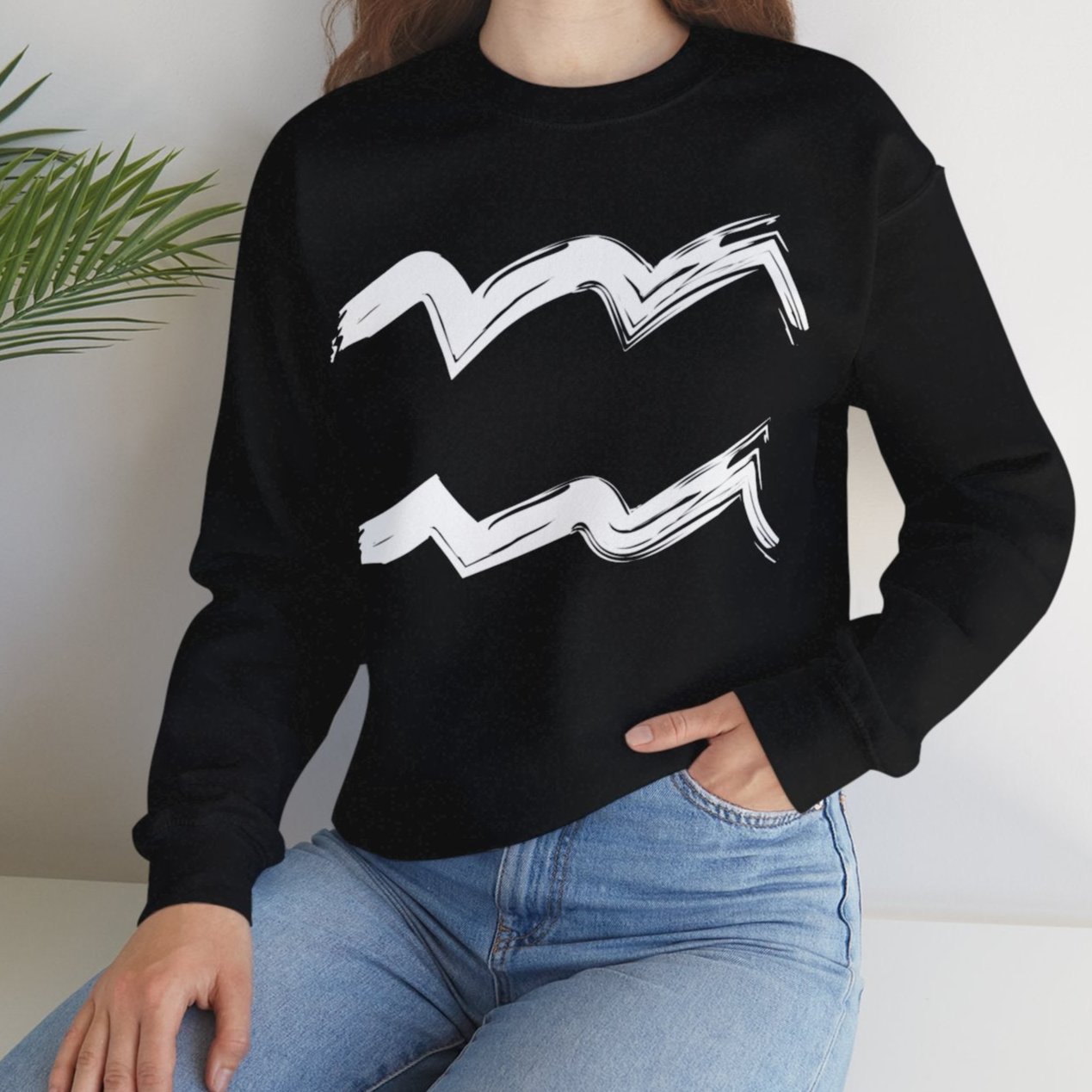 Aquarius BrushStroke Sweatshirt