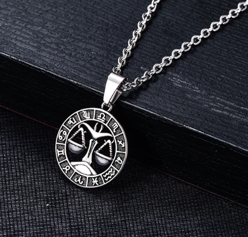 Libra Ecliptic Zodiac Pendant