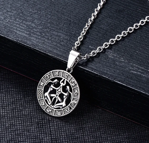 Gemini Ecliptic Zodiac Pendant