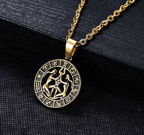 Gemini Ecliptic Zodiac Pendant